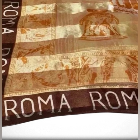 Vintage Roma Greek Colosseum Print Scarf - Picture 3 of 3